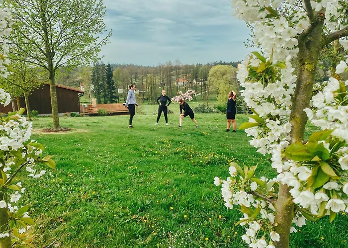 Stylova S Vlastnim Koupanim & Pergolou Semesterbostad *